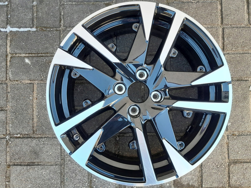 1x Alufelge 18 Zoll 7.0" 4x108 35ET Glanz Schwarz 9828186880 Peugeot 2008 I FEL5249641994ak