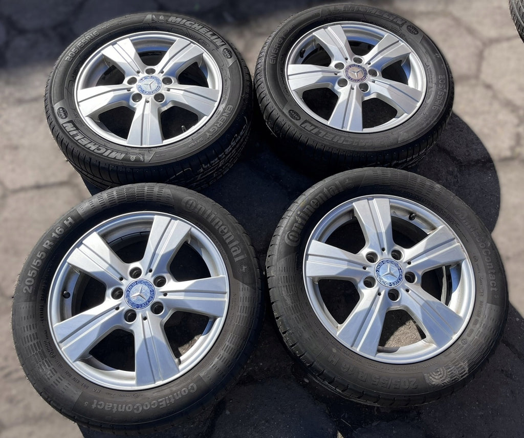4x Alufelge 16 Zoll 6.5" 5x112 49ET A2464010202 Mercedes-Benz Rim Wheel FEL2004223905tf
