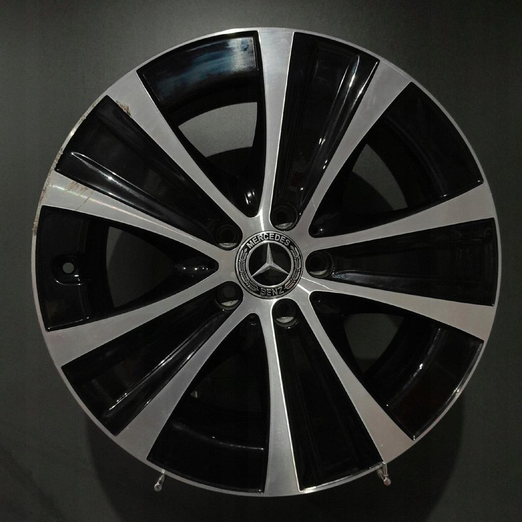 1x Alufelge 18 Zoll 8.0" 5x112 43ET Glanz Schwarz A2134013700 Mercedes-Benz FEL8620704904yj