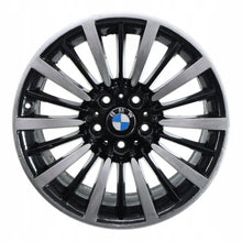 Laden Sie das Bild in den Galerie-Viewer, 1x Alufelge 18 Zoll 8.0" 5x120 30ET Glanz Schwarz 6796249 BMW F30 F32 Rim Wheel FEL2729169066to