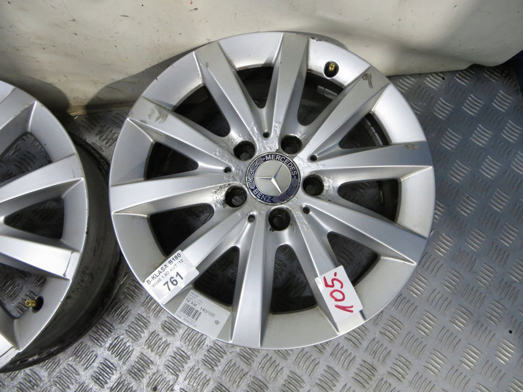 4x Alufelge 16 Zoll 6.5" 5x112 A2464010202 Mercedes-Benz W246 Rim Wheel FEL6170467273aa