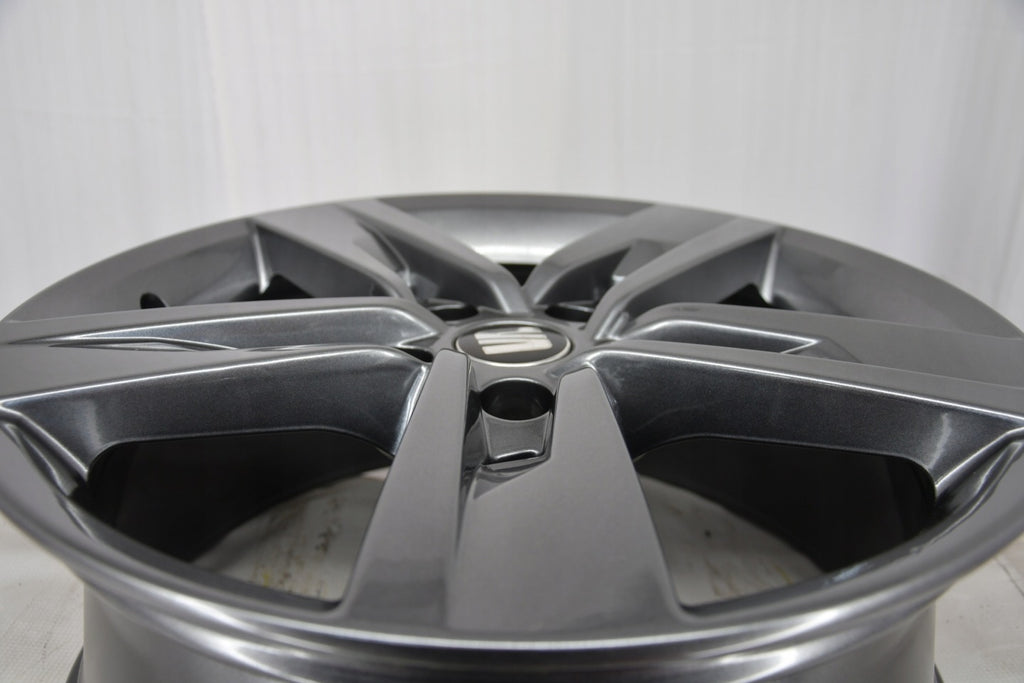 4x Alufelge 17 Zoll 7.0" 5x112 49ET Glanz Silber 5F0601025T Seat I Rim Wheel FEL4903036072tw