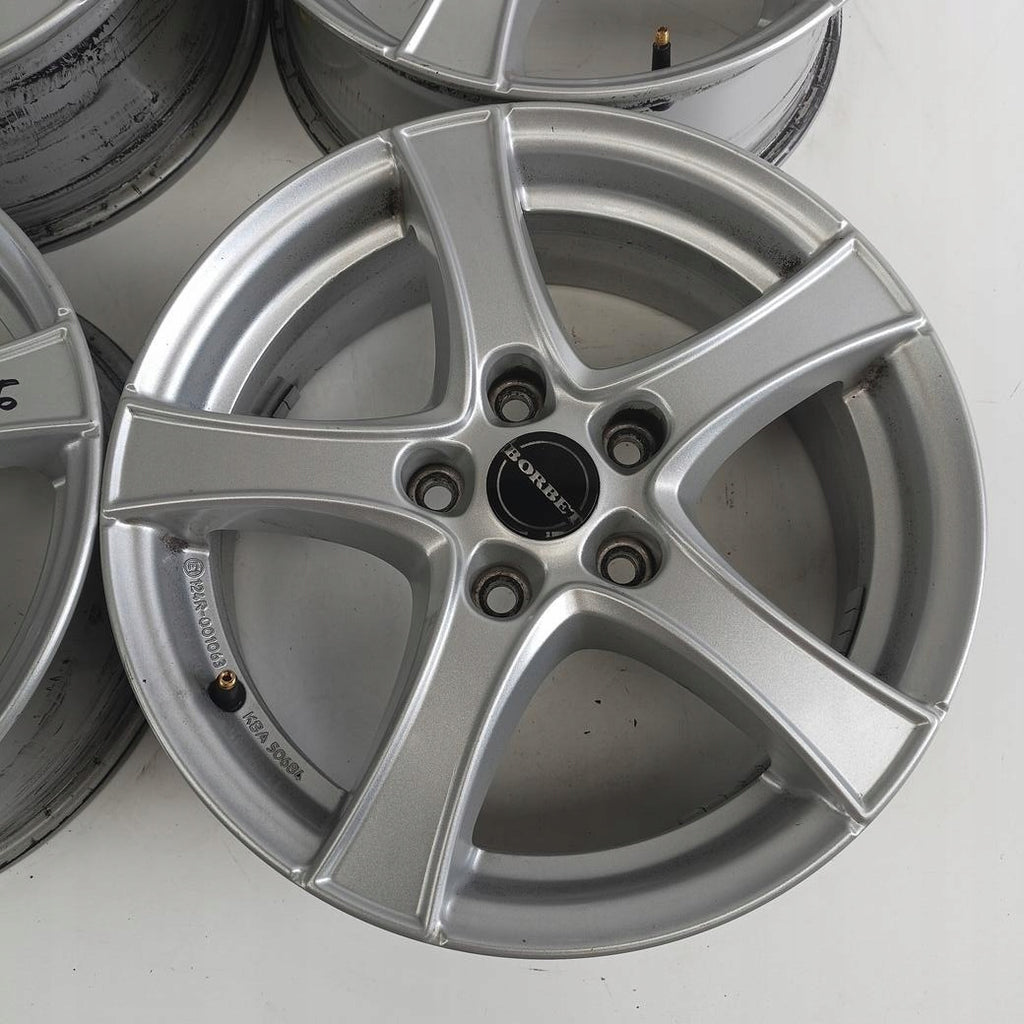 4x Alufelge 16 Zoll 6.0" 5x112 43ET Glanz Silber Audi I Rim Wheel FEL5783479492om