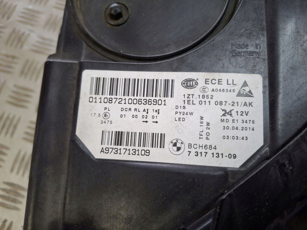 Frontscheinwerfer BMW F10 731713109 Xenon Links Scheinwerfer Headlight SCH5415813278tm