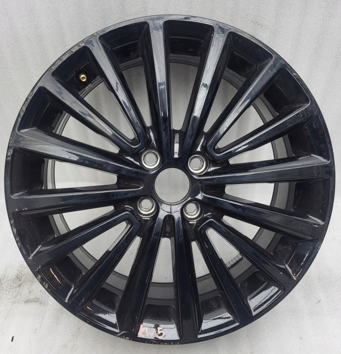1x Alufelge 17 Zoll 6.5" 4x100 43ET Glanz Schwarz 1S0601025BT VW Rim Wheel FEL7500675466tt