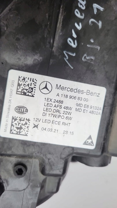Frontscheinwerfer Mercedes-Benz Cla A1189068300 Full LED Links Headlight SCH9776016599ld