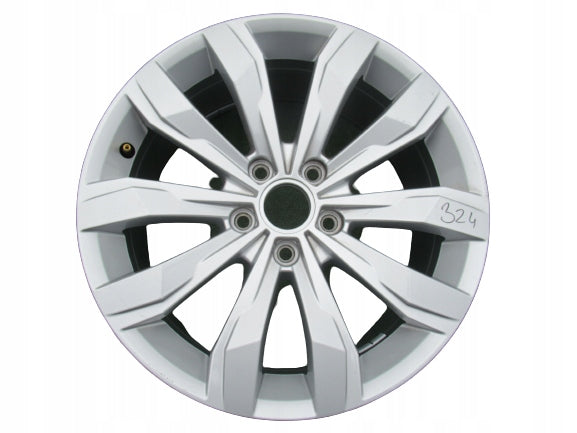 1x Alufelge 17 Zoll 7.0" 5x112 45ET Glanz Silber 2GA601025 VW T-Roc Rim Wheel