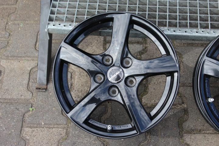 4x Alufelge 15 Zoll 5.5" 5x112 46ET Glanz Schwarz Audi I Rim Wheel FEL8452208896gk