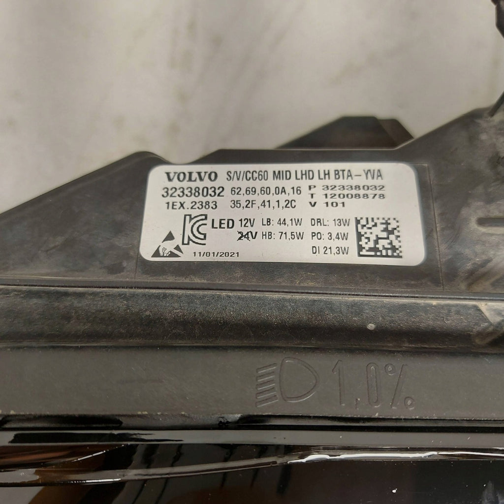 Frontscheinwerfer Volvo V60 S60 III 32338032 Xenon Ein Stück (Rechts oder Links) SCH2784870288ey