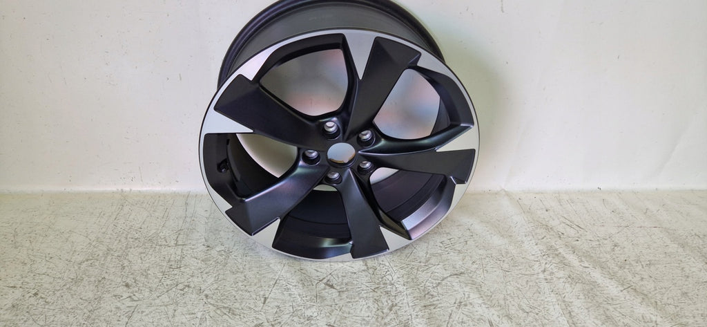 1x Alufelge 18 Zoll 7.5" 5x112 46ET Glanz Schwarz 5FA601025H Seat Leon Rim Wheel FEL5520333154hw