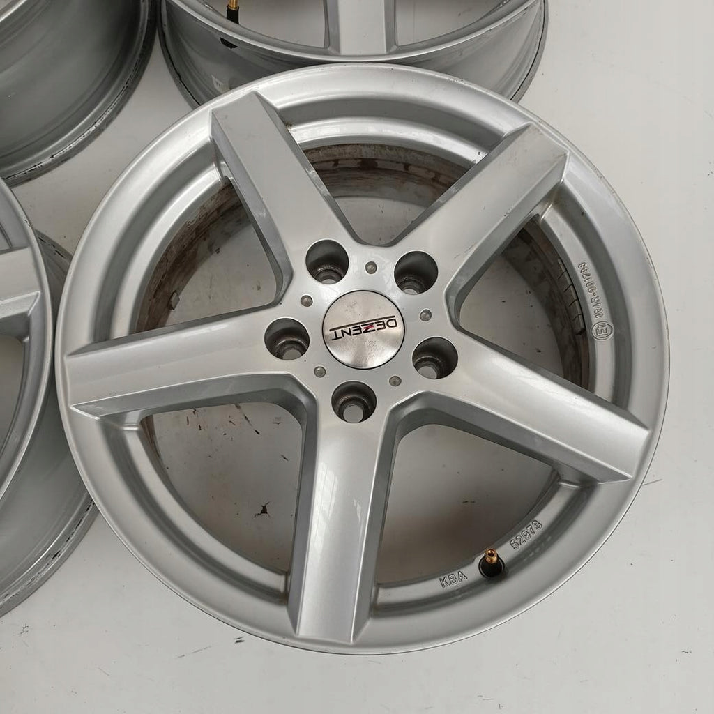 4x Alufelge 16 Zoll 6.5" 5x112 46ET Glanz Silber Audi I Rim Wheel FEL7598496500cr