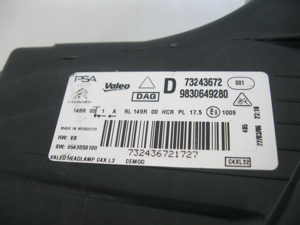 Frontscheinwerfer Citroën C4 III Full LED Rechts Scheinwerfer Headlight
