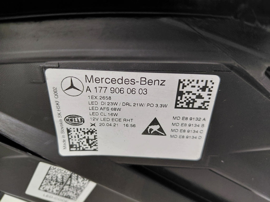 Frontscheinwerfer Mercedes-Benz W177 A1779060603 Rechts Scheinwerfer Headlight SCH1462950434hx