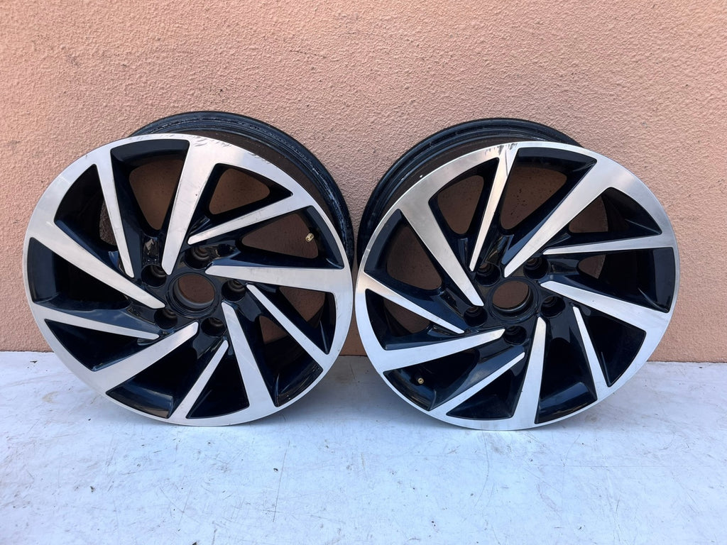 1x Alufelge 16 Zoll 6.5" 5x112 46ET Schwarz 5G0601025 VW I Rim Wheel FEL4896694355nl