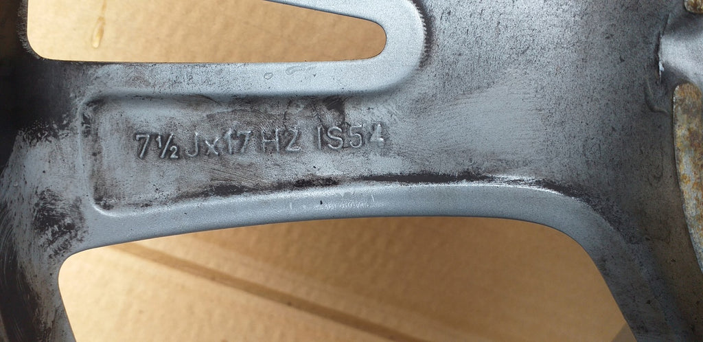 1x Alufelge 17 Zoll 7.5" 5x112 54ET 9809989 BMW 1 Rim Wheel