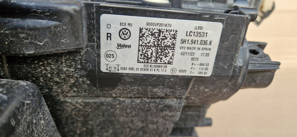 Frontscheinwerfer VW Golf VIII 5H1941036K Rechts Scheinwerfer Headlight SCH1199400813mn