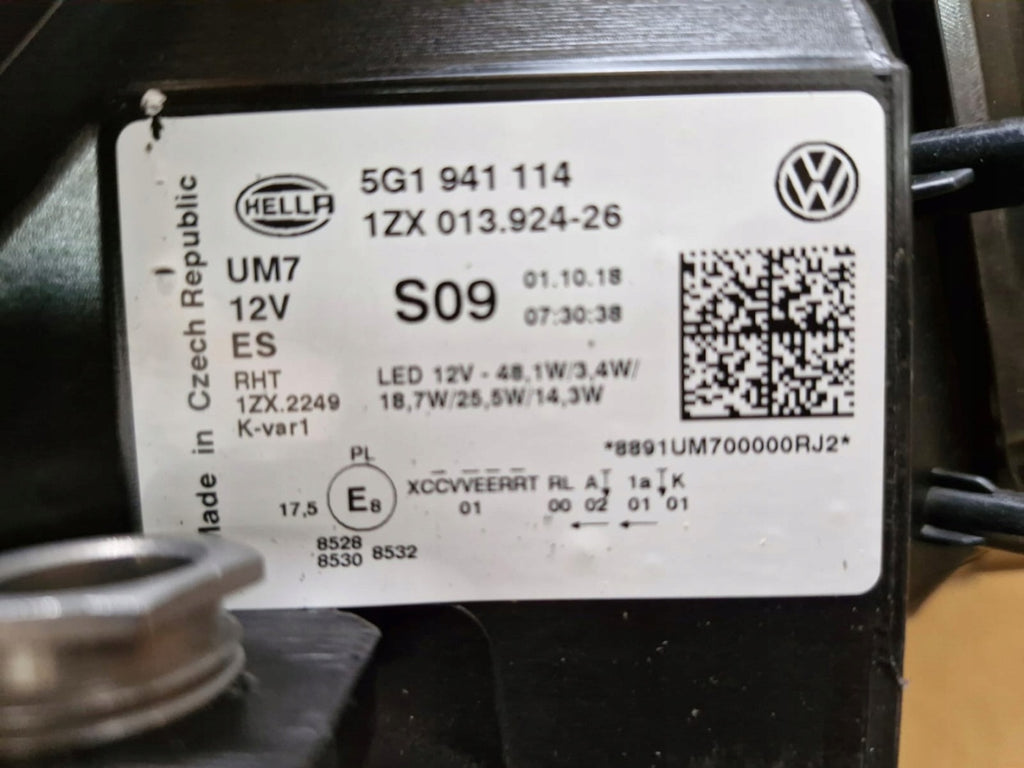 Frontscheinwerfer VW Golf VII 5G1941113 5G1941114 Ein Satz Headlight SCH2523121947bf