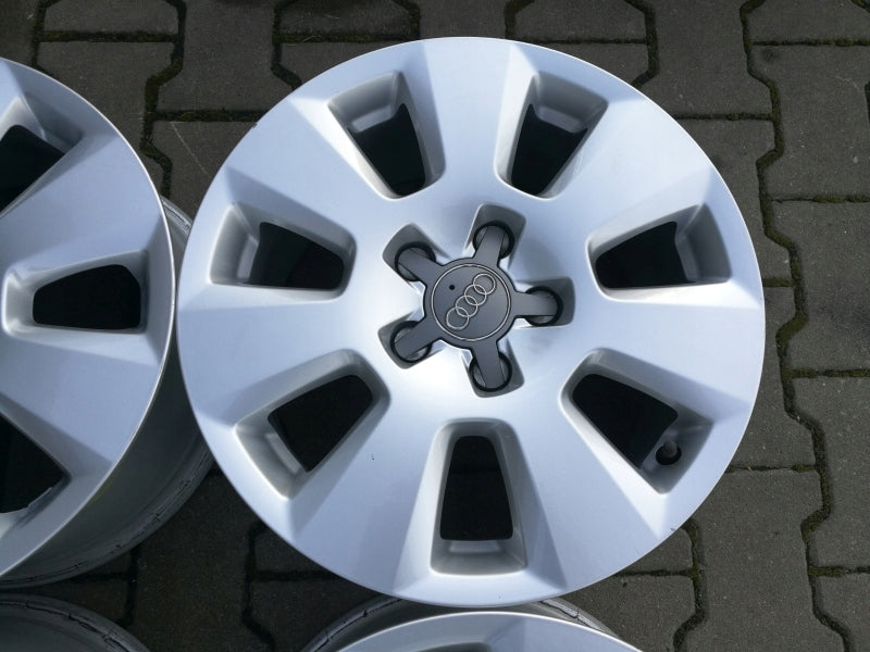 4x Alufelge 16 Zoll 7.5" 5x112 37ET Glanz Silber Audi A6 C7 B8 Rim Wheel