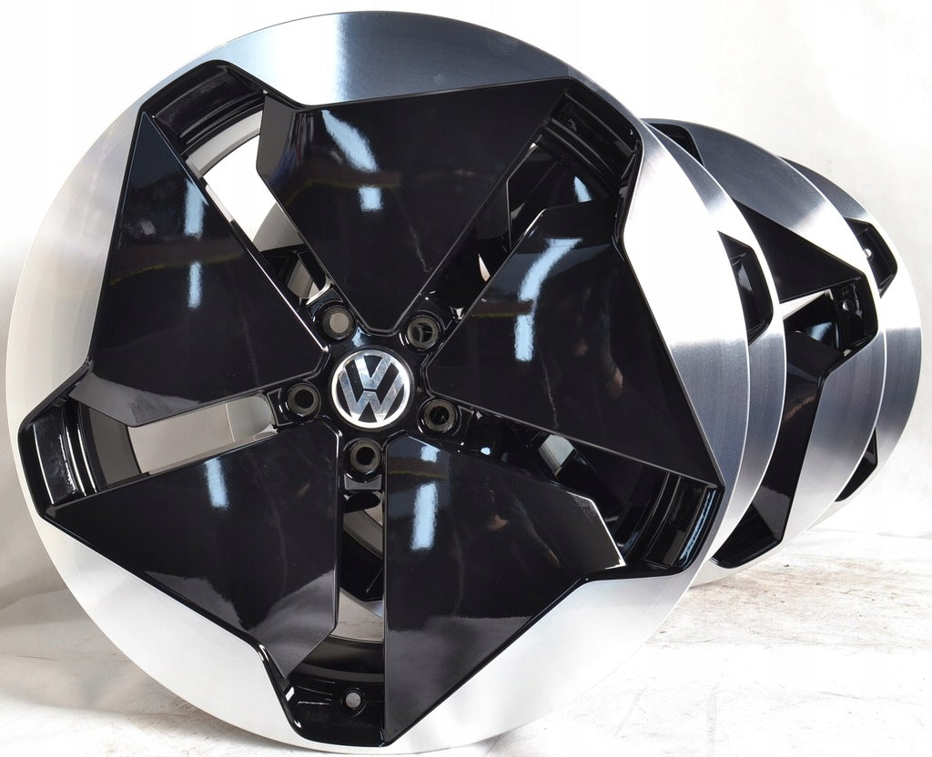 4x Alufelge 20 Zoll 7.5" 5x112 44ET Glanz Schwarz 10A601025B VW Golf Rim Wheel FEL4267598750fh