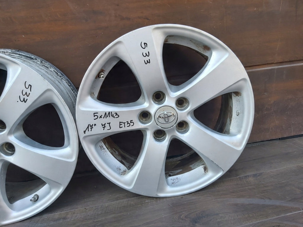 1x Alufelge 17 Zoll 7.0" 5x114.3 Toyota Iii Rim Wheel