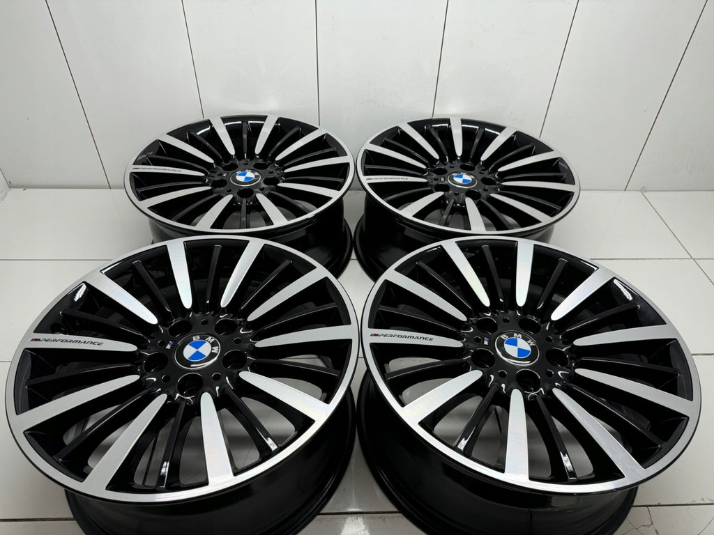 4x Alufelge 18 Zoll 8.0" 5x120 34ET Glanz Silber BMW F30 E90 Rim Wheel FEL2195966726mp