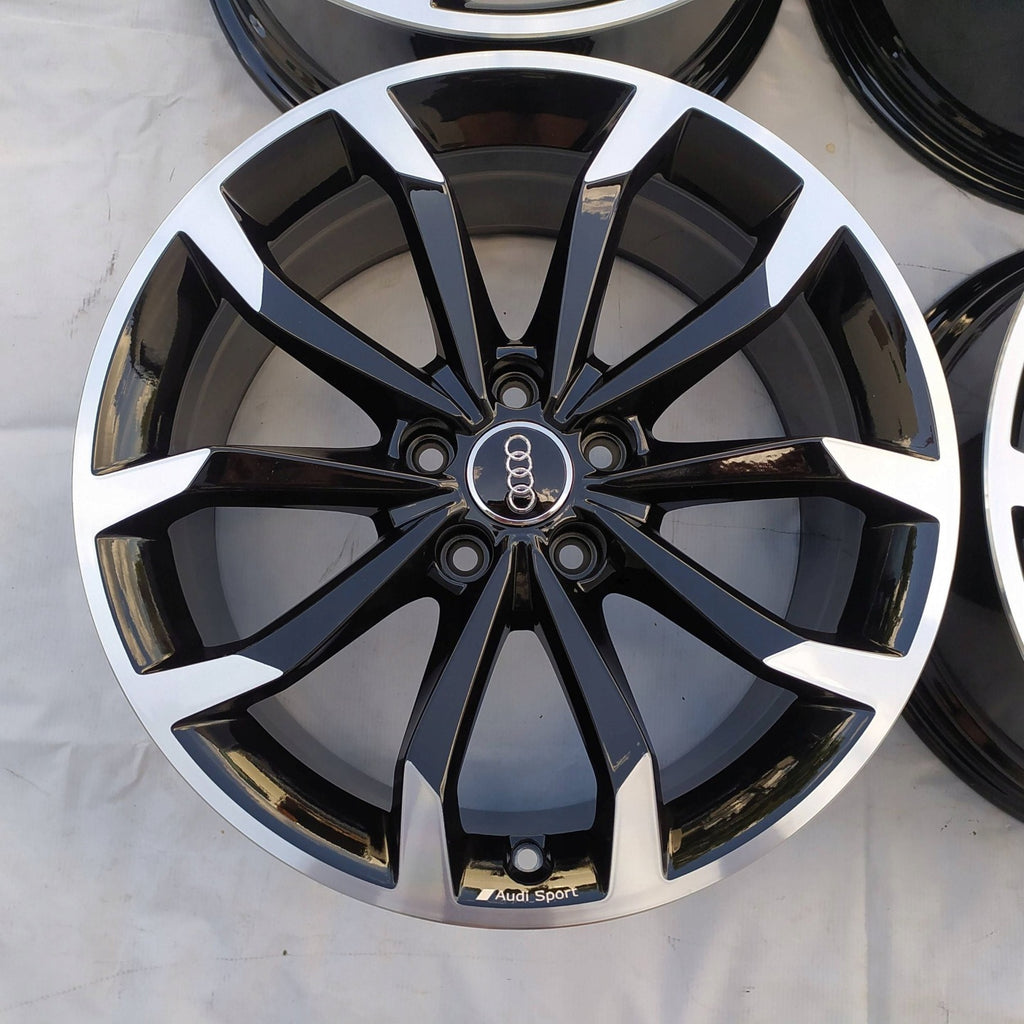 4x Alufelge 18 Zoll 8.0" 5x112 40ET Glanz Silber 8W0601025H Audi Rim Wheel FEL8415380698qx