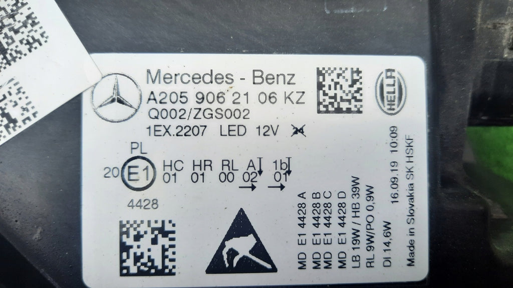 Frontscheinwerfer Mercedes-Benz W205 A2059062106 Full LED Links Headlight