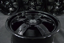 Laden Sie das Bild in den Galerie-Viewer, 4x Alufelge 17 Zoll 7.5" 5x112 28ET Glanz Schwarz Audi A4 B6 B7 Rim Wheel FEL4110679325ve