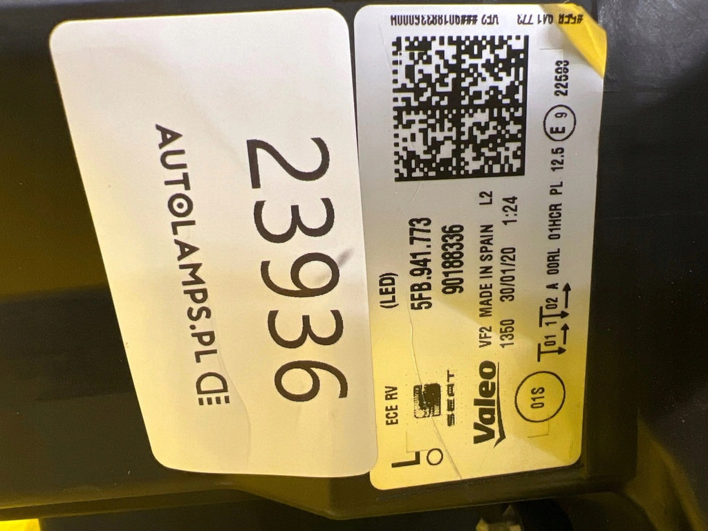 Frontscheinwerfer Seat Leon 5FB941773 LED Links Scheinwerfer Headlight