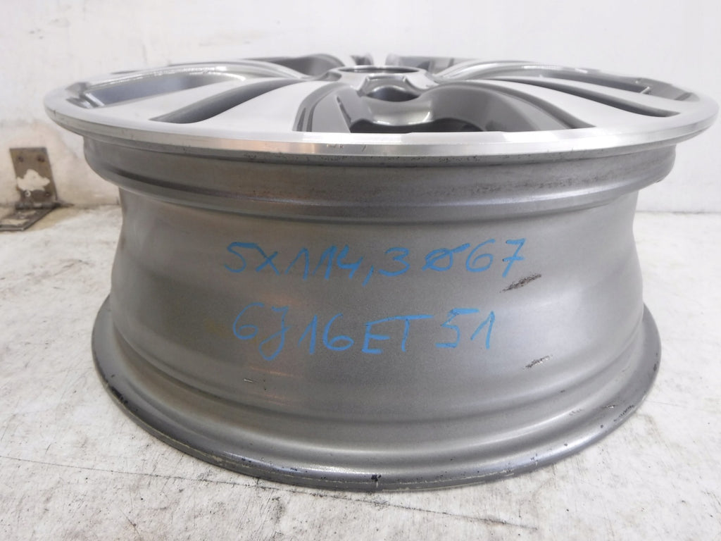 1x Alufelge 16 Zoll 6.0" 5x112 51ET 52910-1P650 Hyundai I Rim Wheel FEL5246816456jv