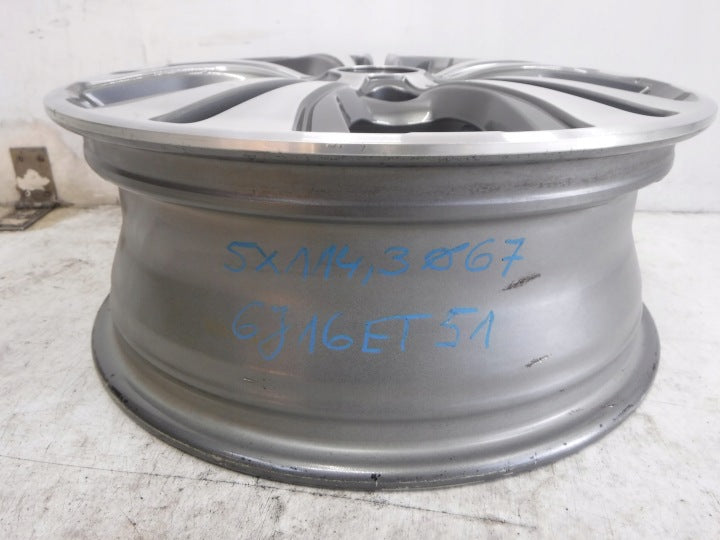 1x Alufelge 16 Zoll 6.0" 5x112 51ET 52910-1P650 Hyundai I Rim Wheel FEL5246816456jv