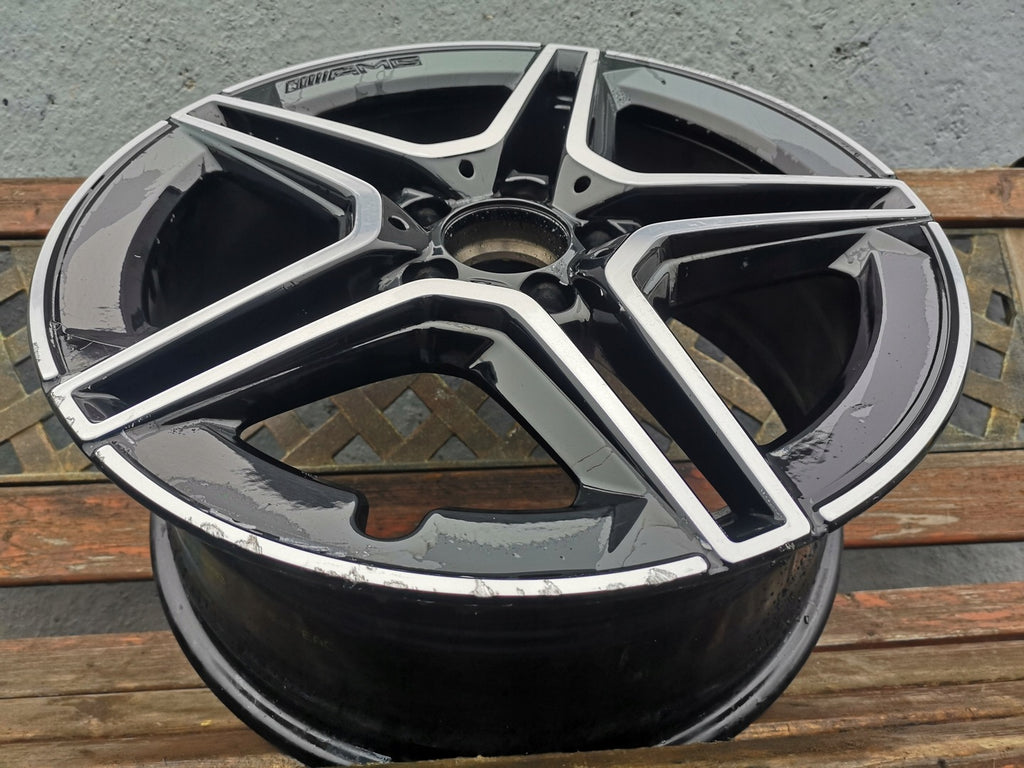 1x Alufelge 18 Zoll 7.5" 5x112 49ET Glanz Schwarz A1774011500 Mercedes-Benz W177