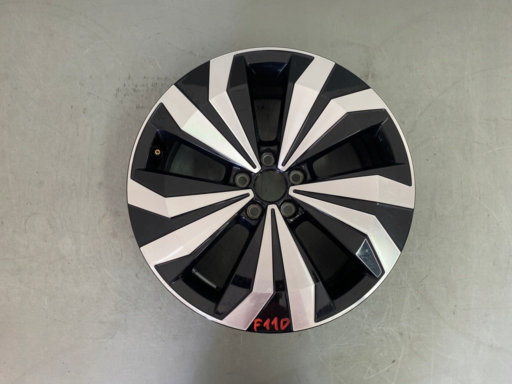 1x Alufelge 17 Zoll 6.5" 5x100 39ET Glanz Schwarz 2GM601025 VW T-Cross Rim Wheel FEL2245917727yq