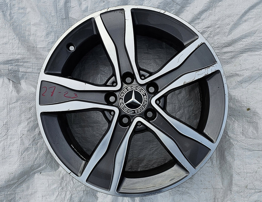 1x Alufelge 17 Zoll 7.0" 5x112 48ET Glanz Grau A2054010800 Mercedes-Benz W205 Mg