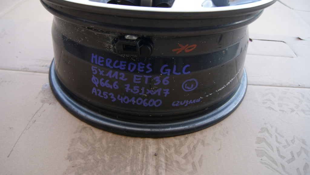 1x Alufelge 17 Zoll 7.5" 5x112 Glanz A2534010600 Mercedes-Benz Glc Rim Wheel FEL8728257411ou