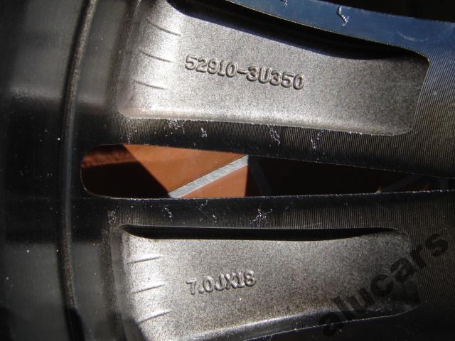 1x Alufelge 18 Zoll 7.0" 5x114.3 40ET Glanz Schwarz 52910-3U350 Kia Carens FEL3206825738qd