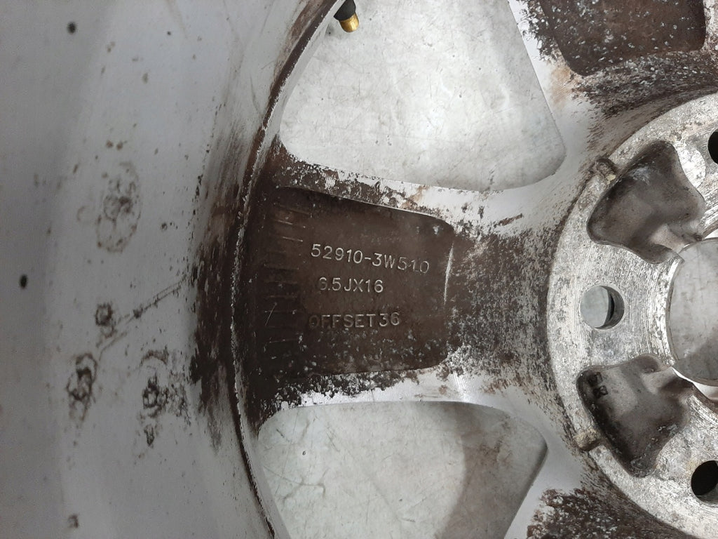 1x Alufelge 16 Zoll 6.5" 5x114.3 36ET Glanz Silber 52910-3W510 Kia Sportage FEL2181427347ue