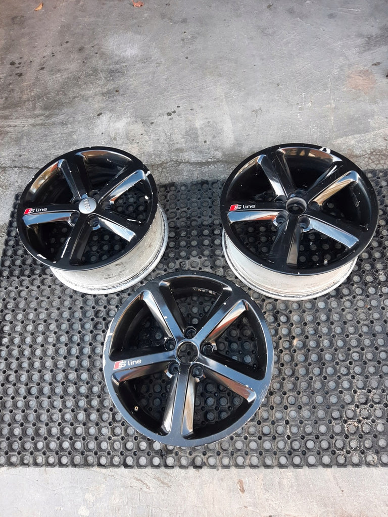 1x Alufelge 17 Zoll 7.5" 5x112 43ET Glanz Schwarz 8E0601025AQ Audi A4 A3 FEL4402481616jf