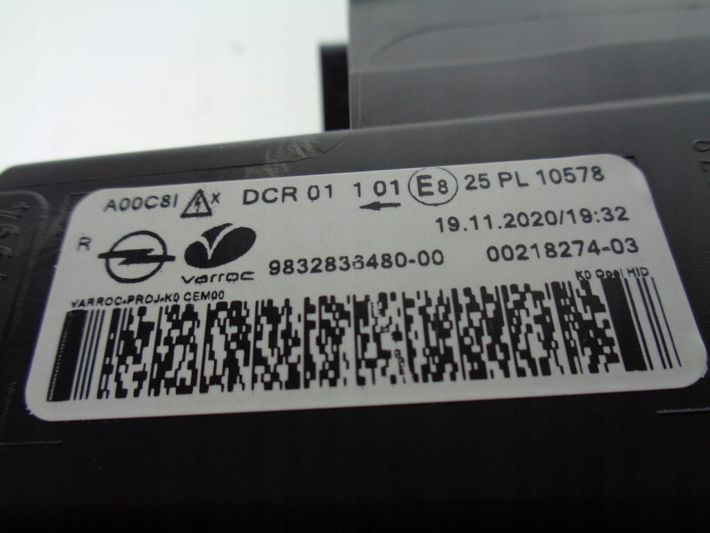 Frontscheinwerfer Opel Zafira Vivaro C 9832836480 Xenon Rechts Headlight