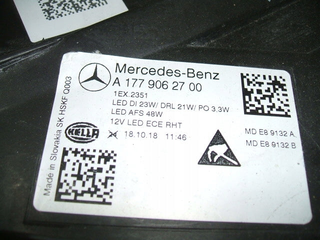 Frontscheinwerfer Mercedes-Benz W177 A1779062700 LED Links Headlight SCH2364880762sk