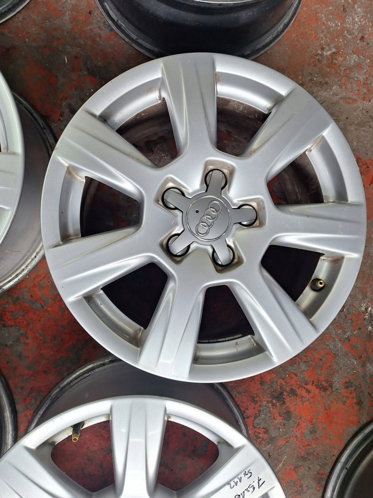 4x Alufelge 16 Zoll 7.0" 5x112 45ET Glanz Silber 16441670 Audi Rim Wheel FEL5917693178po