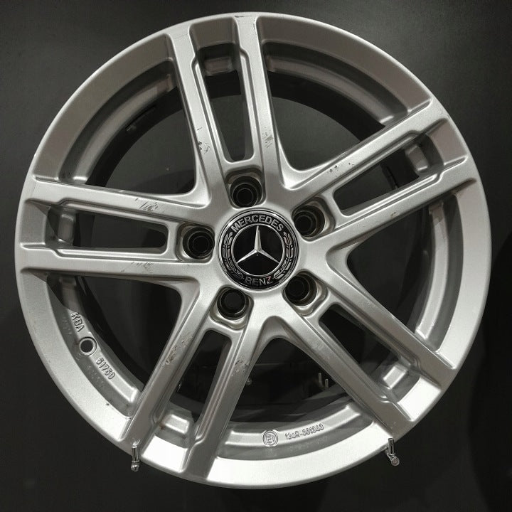 4x Alufelge 16 Zoll 6.5" 5x112 44ET KBA51750 Mercedes-Benz W176 W246 Rim Wheel FEL6435806030zx