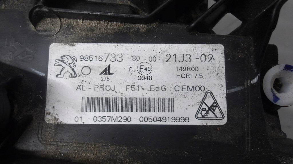 Frontscheinwerfer Peugeot 308 II 98516733 Full LED Links Scheinwerfer Headlight SCH8226273065pa