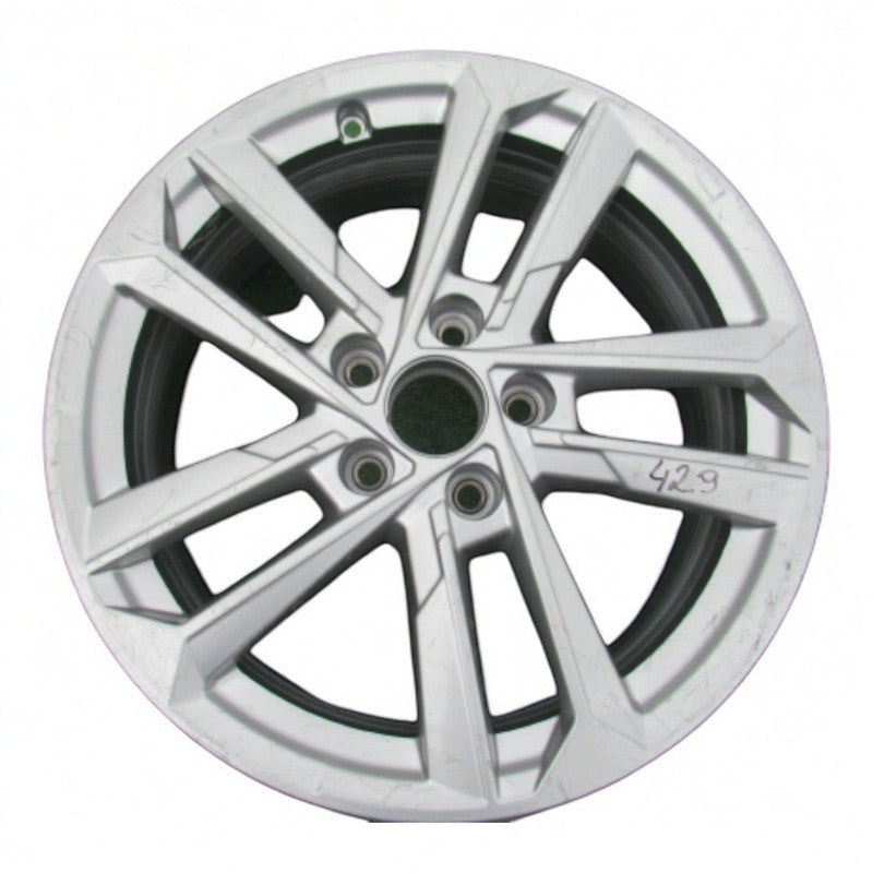 1x Alufelge 17 Zoll 6.5" 5x112 43ET Silber 8Y0601025L Audi A3 Rim Wheel