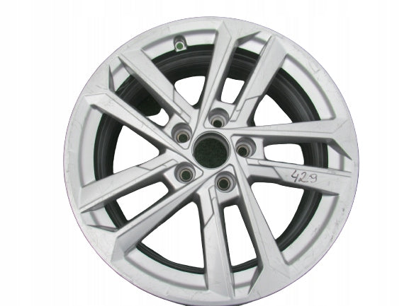 1x Alufelge 17 Zoll 6.5" 5x112 43ET Silber 8Y0601025L Audi A3 Rim Wheel