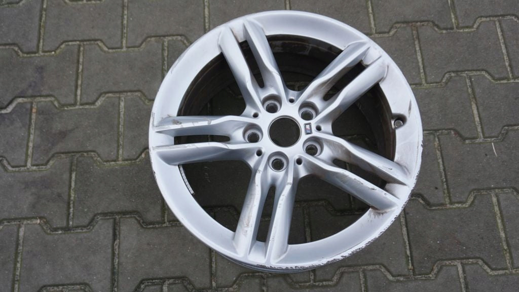 1x Alufelge 17 Zoll 7.5" 5x120 54ET Glanz Silber 7848601 BMW 2 F45 F46 Rim Wheel FEL9004358530ax