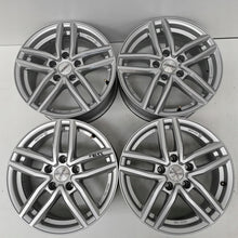 Laden Sie das Bild in den Galerie-Viewer, 4x Alufelge 16 Zoll 6.5" 5x112 41ET Glanz Silber KBA53206 Audi I Rim Wheel FEL9197207197bg