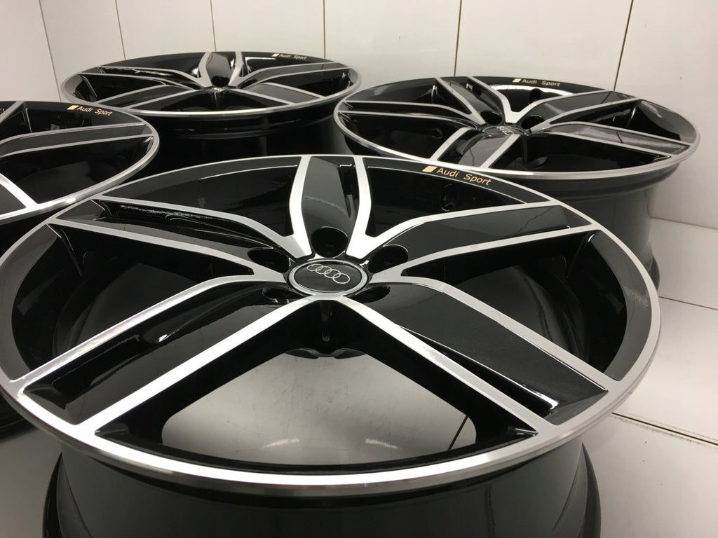 4x Alufelge 19 Zoll 8.0" 5x112 49ET Glanz Schwarz 8V0601025AS Audi A4 A3 I FEL4558394192ur