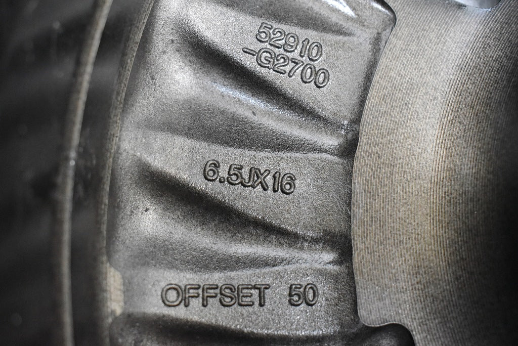 1x Alufelge 16 Zoll 6.5" 5x114.3 50ET Glanz Silber 52910-G2700 Hyundai Ioniq Mg FEL1598931709oq