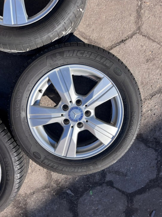 4x Alufelge 16 Zoll 6.5" 5x112 49ET A2464010202 Mercedes-Benz Rim Wheel FEL2004223905tf